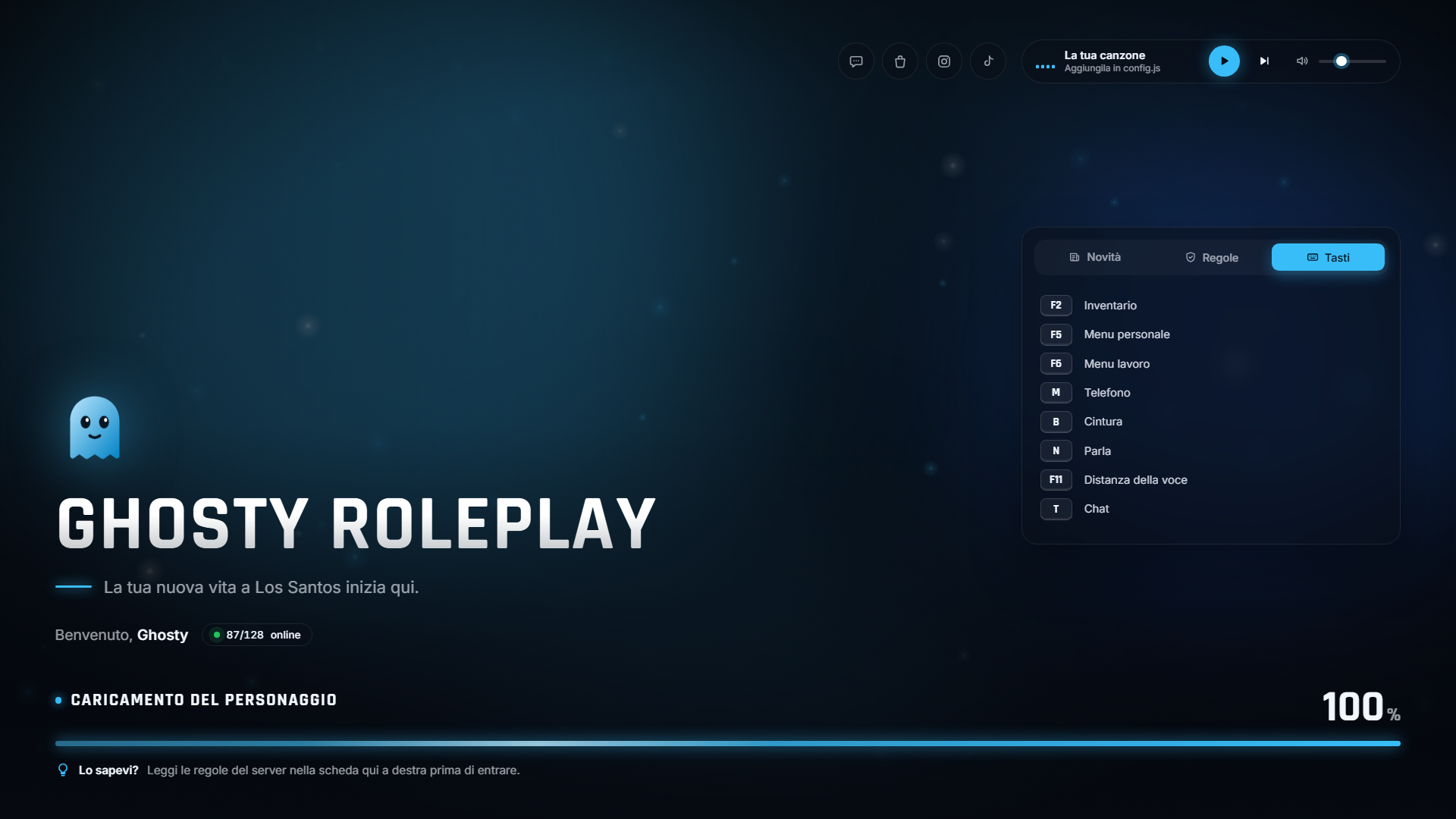 [GRATIS] Ghosty Studio Loading Screen | ESX